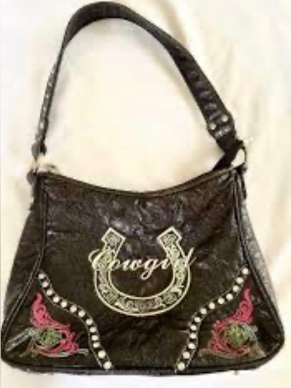 P033- Montana West patent leather "Cowgirl" western-style purse